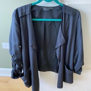 ASTR navy blue layering jacket from Nordstrom